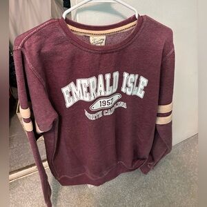 Vintage Burgundy Emerald Isle Crewneck